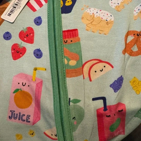 NWT Little Sleepies Snack Attack zippy